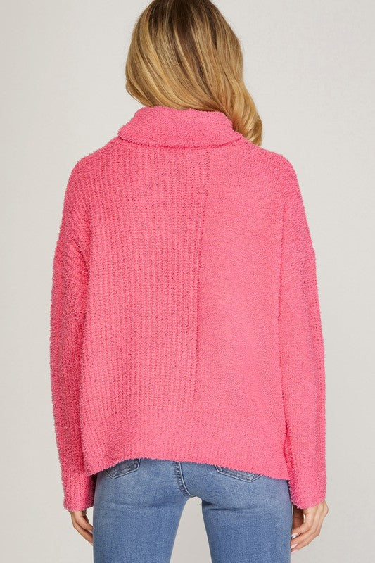 Soft Turtleneck Sweater Top