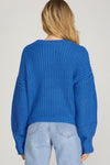 Crew Neck Pullover Sweater Top