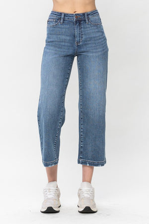 Vintage HW Wide Leg Crop Jeans