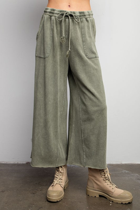 Wide Leg Drawstring Sweatpants