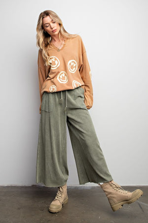 Wide Leg Drawstring Sweatpants