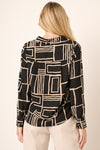 Abstract Print LS Button Top
