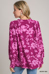 Tie Neck Print Top