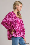 Tie Neck Print Top