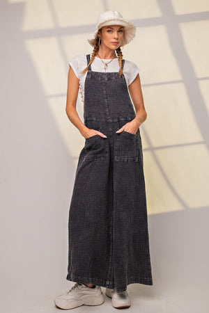 Cotton Gauze Overalls Jumpsuit