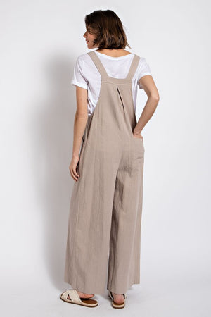 Pintuck Detail Overalls Jumpsuit