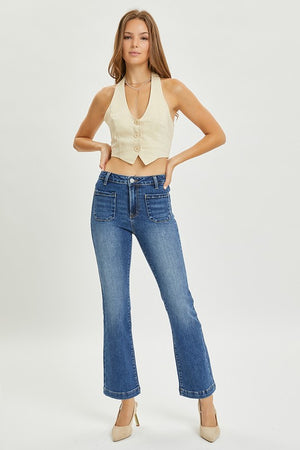 Hi Patch Pocket Straight Jeans