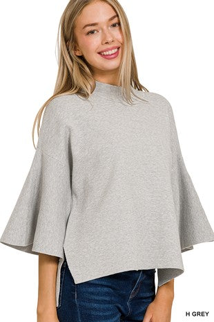 Viscose Bell Sleeve Sweater Top