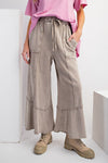 Comfy Mineral Wash Wide Leg Sweatpants