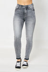 HW Tummy Control Release Hem Skinny Jeans