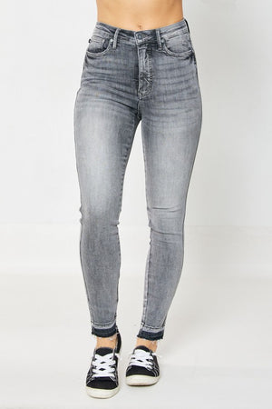 HW Tummy Control Release Hem Skinny Jeans