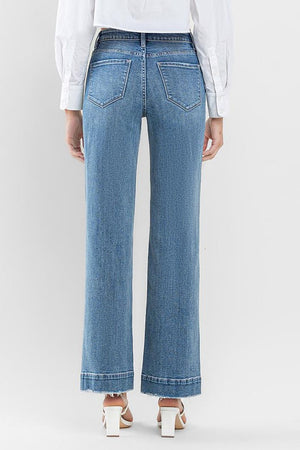 Permissible HR Wide Leg Trouser Hem Jeans