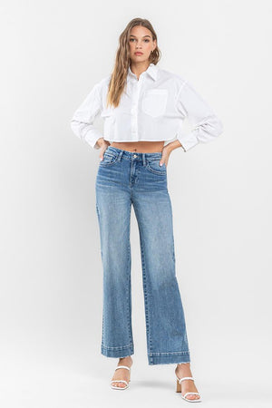 Permissible HR Wide Leg Trouser Hem Jeans