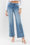 Permissible HR Wide Leg Trouser Hem Jeans