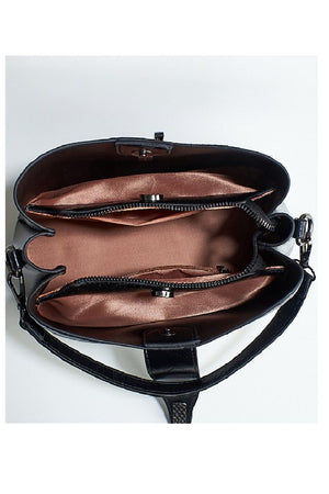 Vegan Leather Bucket Shoulder Purse
