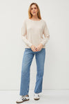 Boat Neck Outseam Sweater