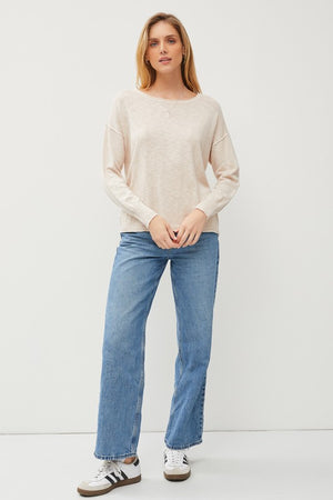 Boat Neck Outseam Sweater