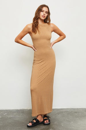 Net Knit Maxi Dress