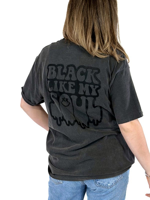 Black Like My Soul Comfort Colors Graphic Tee