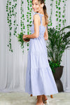 Tier Stripe Maxi Dress