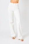 HW Braided Band Wide Leg Jeans