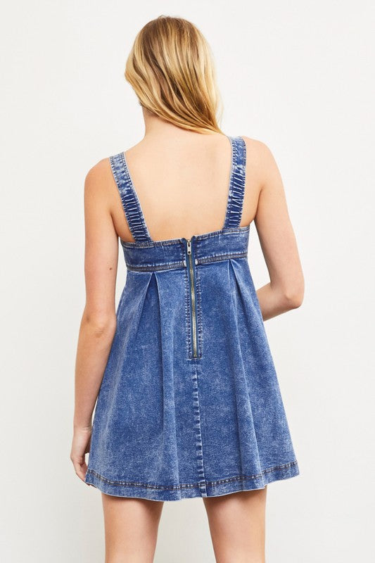 Denim A-Line Dress Free Souls Boutique Denim A-Line Dress Free Souls Boutique
