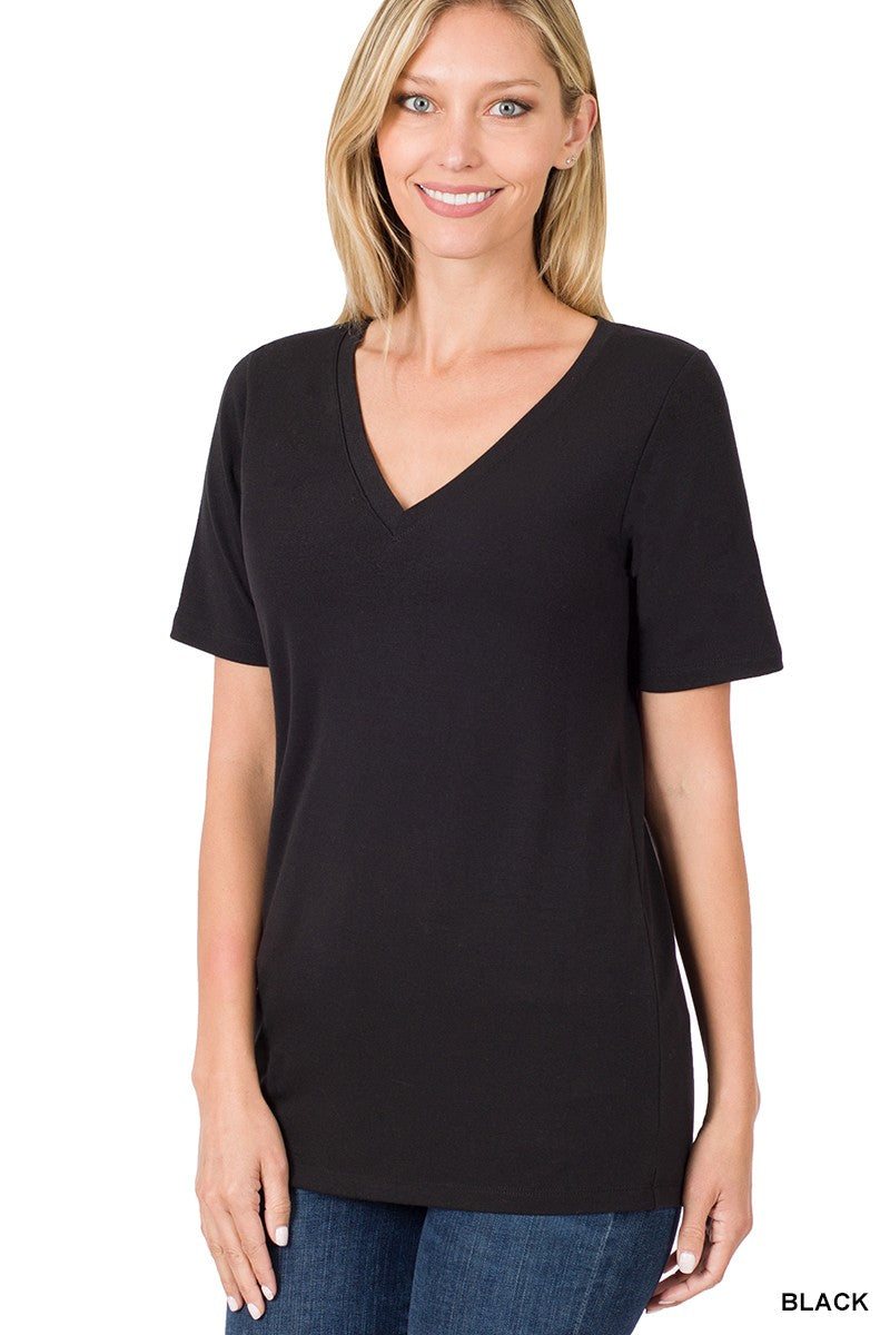 Zen SS V-Neck Top