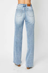 Retro Yoke HW WIde Leg Jeans