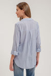 Front Pocket Stripe Button Down Shirt