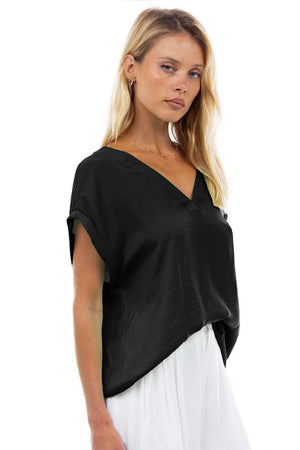 VNeck Drop Sleeve Top