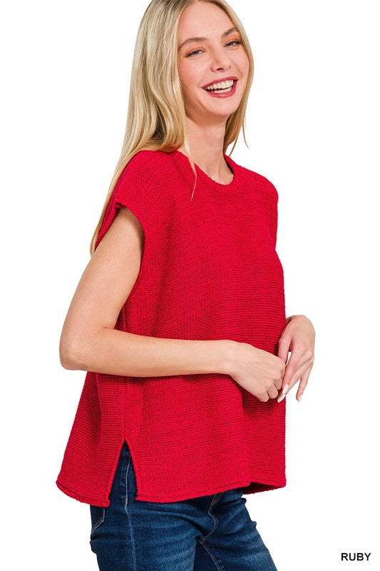 Crew Sweater Vest Top