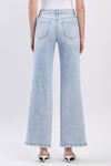 Slick High Rise Distressed Wide Jeans