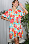 Ruffle Hem Floral Babydoll Dress