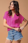 Satin Button Down Top