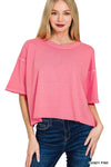 Enzyme Washed Boxy Top
