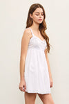 Shirring Strap Mini Dress