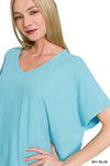 Ribbed Soft V SS Top