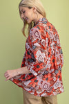 Smocked Yoke Floral Top
