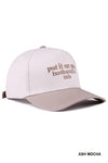 Put It On My Husband's Tab 2-Tone Canvas Cap