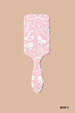 Bow Pattern Paddle Brush
