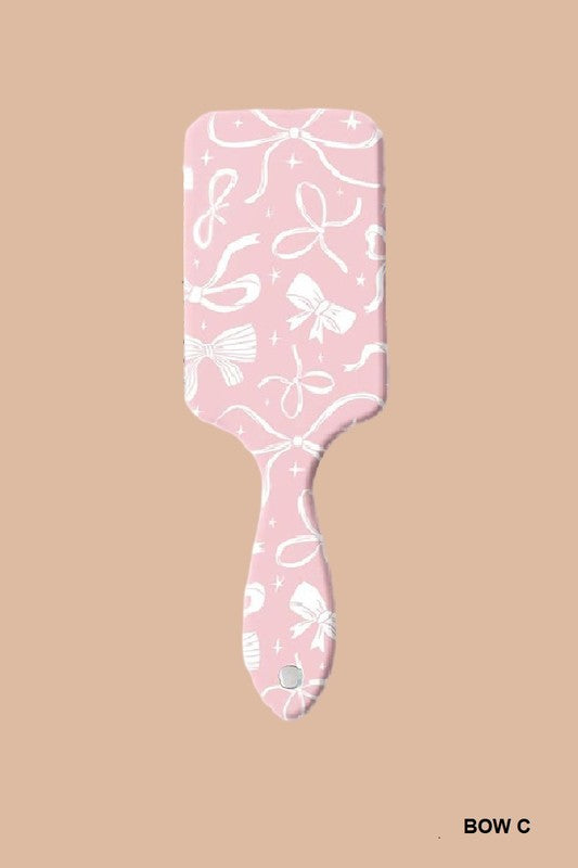 Bow Pattern Paddle Brush