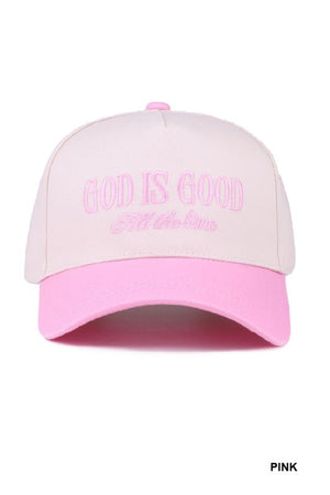 God Is Good All The Time Two-Tone Canvas Cap