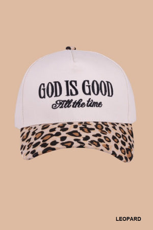 God Is Good All The Time Two-Tone Canvas Cap