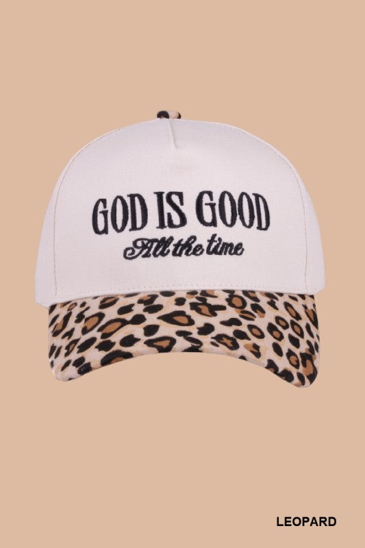 God Is Good All The Time Two-Tone Canvas Cap