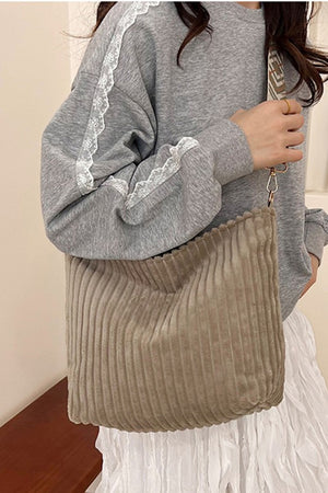 Corded Sling Tote Purse w/Guitar Strap