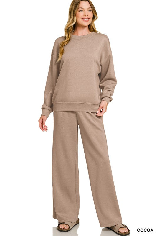 Scuba Sweatshirt & Pants 2-Piece Set