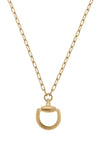 Andie Horsebit Pendant Chain Necklace