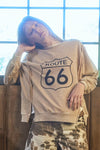 Route 66 Drop Shoulder LS Knit Top