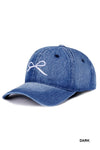 Denim Washed Bow Cap