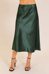 Satin Midi Skirt